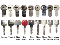 ABUS EC-550/660/750/850 - Abus D6/D10/D15/EC-S - CISA Asix/Astral/Tekno - THIRARD/BRICARD (Германия-Франция-Италия)